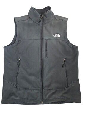Men's The North Face Bionic Softshell Water Resistant Charcoal Vest Sz Lg *flaws